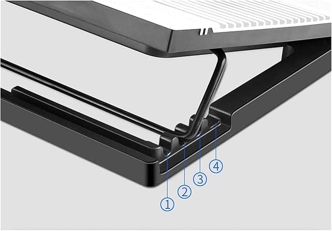 Laptop Cooling Pad 2 Fans Up to 17.3 Inch Heavy Notebook Cooler Blue LED Lights 2 USB Ports (Color : A) (B)