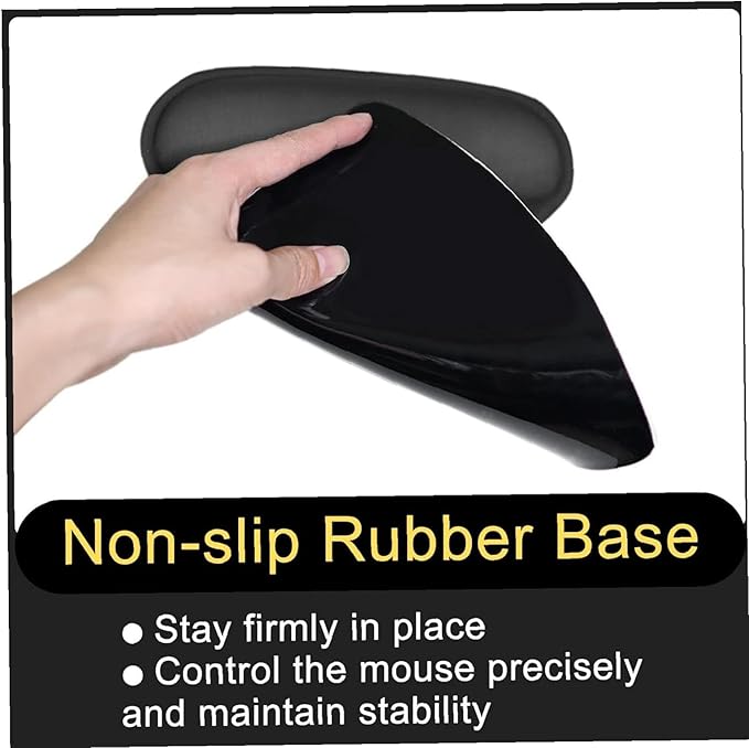 Nsipan Custom Mouse Mat with Wrist Support Ergonomic Personalized Mouse Pad with Photo Logo Text Custom Mouse Mat with Memory Foam Rest for Office Home Computer