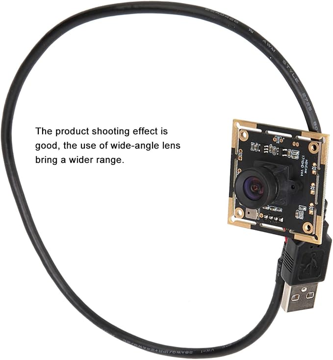 USB Camera Module with OV2710 Chip 1920X1080 100° Wide Angle Lens Camera Module for Security Monitoring Industrial Equipment Driving Recorders POS Machines