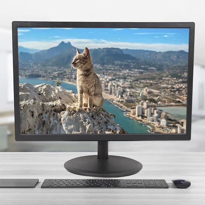 19 LED Screen Display Smart Digital AV LED HD Monitor Player 16:10 RGB VGA+HDMI 1440×900 HDMI Ergonomic Tilt for Computer/Gaming/Kitchen/Camera