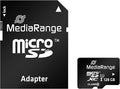 MediaRange Micro SDXC Memory Card with SD Adapter 128GB - Speed Class 10 Read Speed up to 80 MB/s External Data Storage for Mobile Devices Such as Digital Cameras or Smartphones