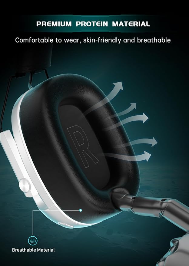 Wireless Gaming Headset for PS5 PC PS4 Switch Gaming Headset with Detachable Noise Cancelling Mic 2.4GHz &amp Bluetooth 5.3 Dual Connection 7.1 Surround Sound White