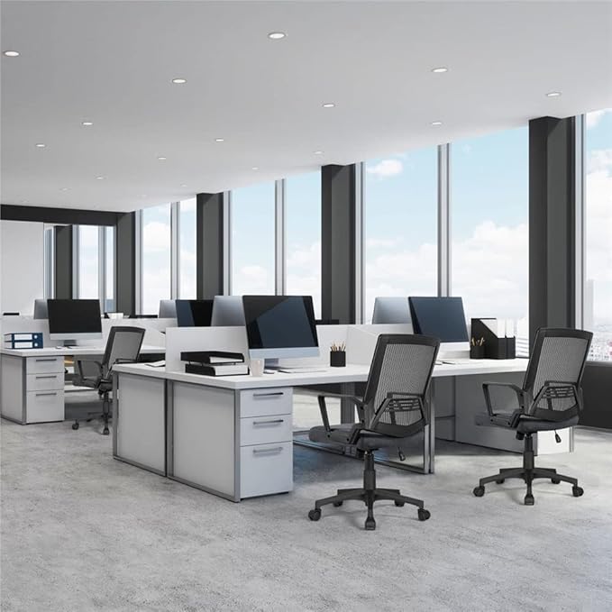 Office Chair Gaming Chair Computer Chair Mid-Back Mesh Adjustable Ergonomic Computer Chair Chair Gaming Furniture Chair Office Ergonomic Chair