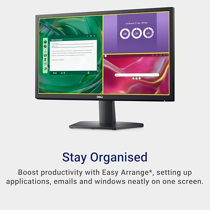 Dell SE2225H 21.5 Inch Full HD (1920x1080) Monitor 75Hz VA 5ms VESA (100x100mm) HDMI VGA 1 Year Warranty Black (Renewed)