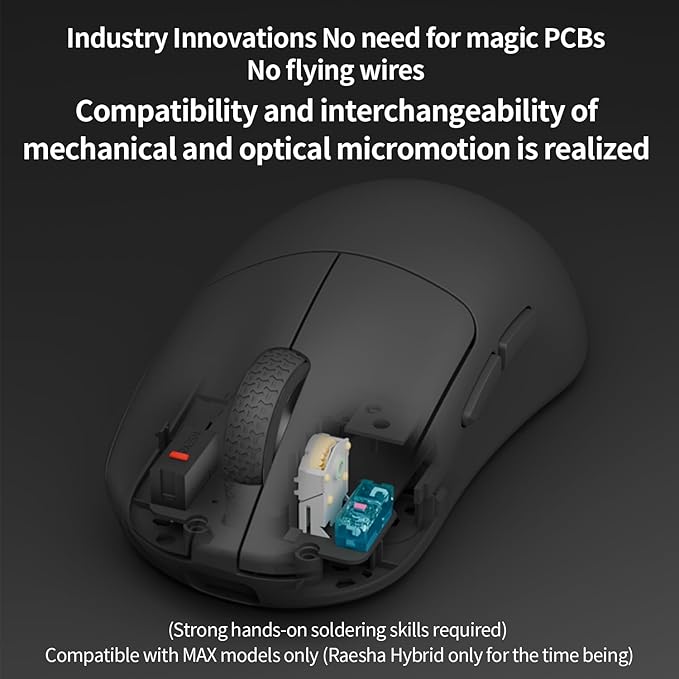 Darmoshark N7MAX Wireless Gaming MouseTri-Mode 8K/USB-C/BluetoothUp to 30000DPIPAW3950 Optical Sensor Lightweight 49g5 programmable ButtonComputer Mouse for LaptopPCMac(Black)