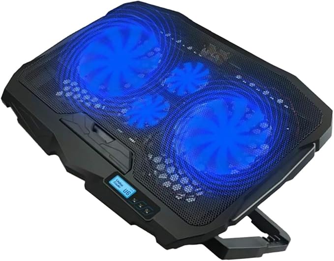 Garneck Silent Laptop Cooling Pad with Powerful Fans Heat Dissipation Stand for Notebooks Energy Efficient Multifunctional Cooling Rack for Home Office and School Use