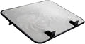 Compatible for 14 Notebook Cooling Pad 5V Dual Fan USB External Slim Stand Silent Metal Panel High Speed(White)