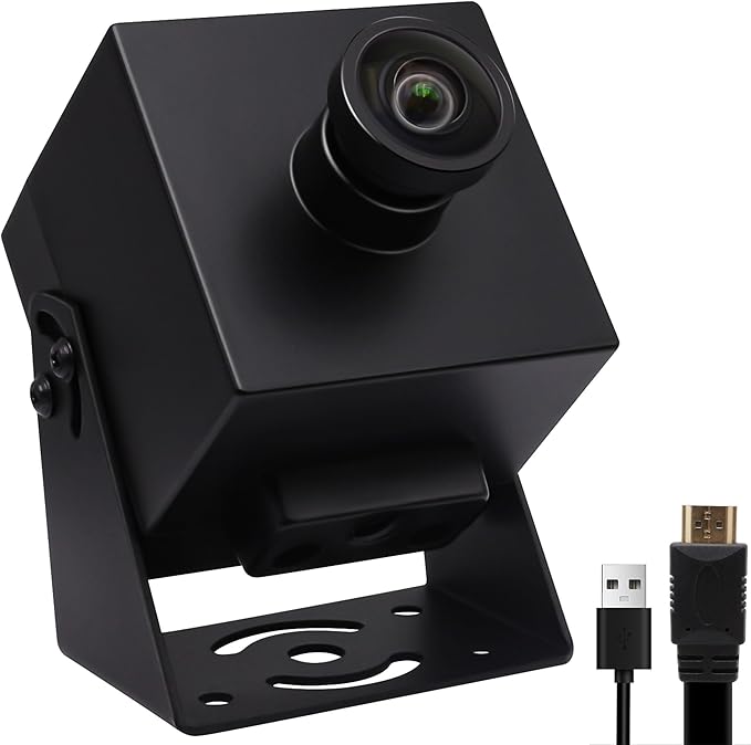 MMlove HDMI USB Camera 4K 30FPS H.264 Webcam USB2.0/HDMI Simultaneous Output 2X Digital Zoom 80° Wide Angle PC Streaming Web Camera for 3D Printer Linux Windows Android Mac Raspberry Pi