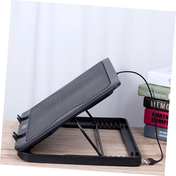 Gatuida Notebook Cooler Cooling Pad with USB Fans Energy-Saving Laptop Cooling Mat Stand for Heat Dissipation Easy Installation Compatible with Laptops