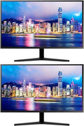 Samsung UJ59 32-inch 2160P 4K UHD Borderless IPS LCD ViewFinity Monitor 2-Pack Bundle with DisplayPort HDMI USB (U32J590UQN) black