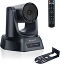 TONGVEO 4K Conference Room PTZ Camera AI Auto Tracking 3X Optical Zoom HDMI/USB3.0 Wide-Angle Video Conference Camera for Church Worship Live Streaming Meeting with Zoom YouTube OBS and More
