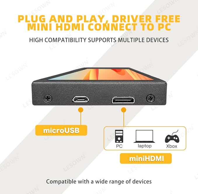 8.8 inch Monitor PC Case Temperature Display mini Ultra Wide Secondary Screen Long Stretched Bar Display AIDA64 PC Sensor Panel 1920x480 Small Temp Monitor for RPi CPU Monitoring