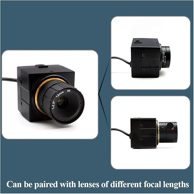 Mini Camera Security Protection POE H265 with 12 16 25mm Fixed CS Lens P2P IP BNC Port Industrial Camera