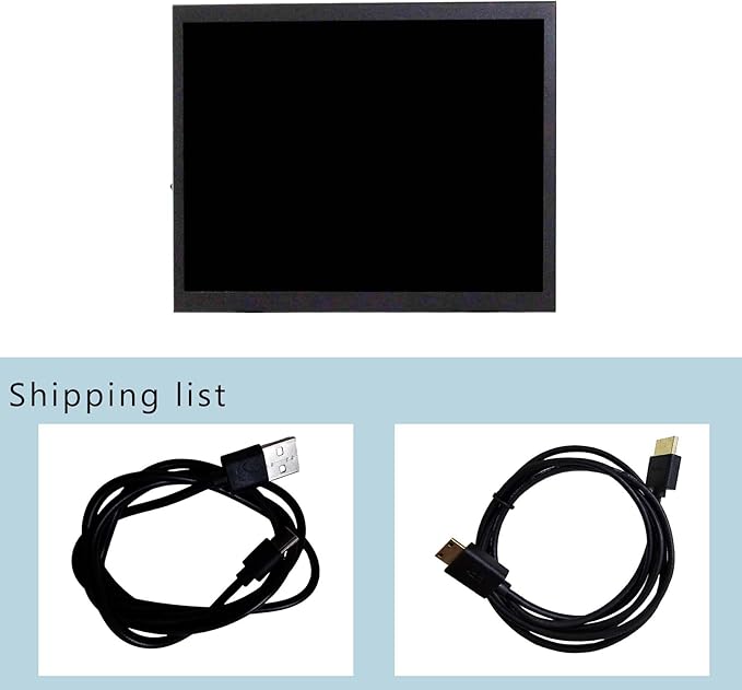 VSDISPLAY 9.7 Inch 2K 2048x1536 Small Portable LCD Monitor IPS Display with USB-C Video Input and Dual Speakersfor PC Laptop Computer Gaming