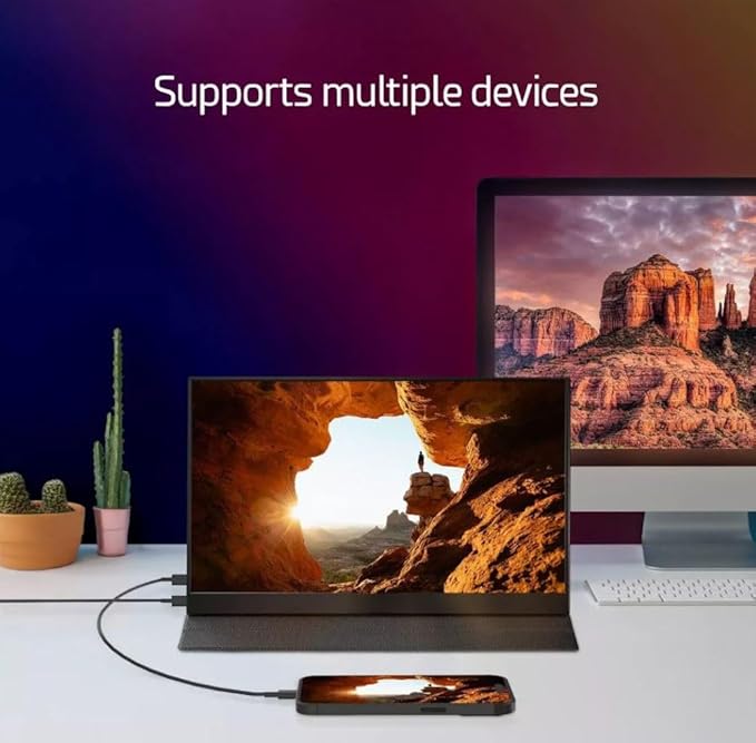 G70-T 1920 x 1080 15.6 1080P Portable Monitor - IPS Built-in Speakers 60Hz HDMI &amp USB-C (Renewed)