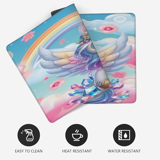Large Mouse Mat Animal Funny Unicorn Computer Mousepad with Non-Slip Rubber Base Waterproof Mouse Pad Desktop Keyboard Pad for GamerHome School Laptop Office Accessories35.4x15.7 in