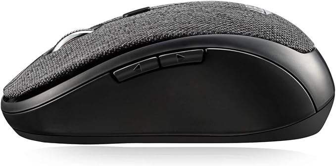 Adesso Lot of 10 Pcs Multipack iMouse S80B 24Ghz Fabric Wireless Black Fabric Mini Optical Mouse