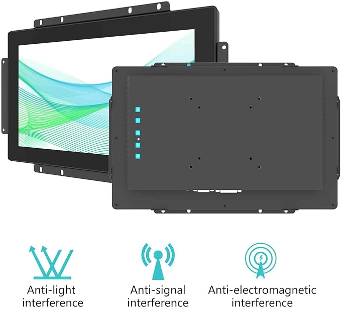 13.3-inch Industrial Touch Screen Monitor 10-Point Capacitive Open Frame Design Full HD 1920x1080 for Kiosk ATM Vending Machine (Embedded Mount IP65 Waterproof Front)