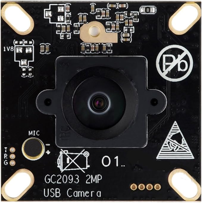 2MP GC2093 Sensory Wide Dynamic Backlight Imaging Fixed Focusing With Microphone USB Webcam For PC Computer Tablets Backlit Environment Webcam