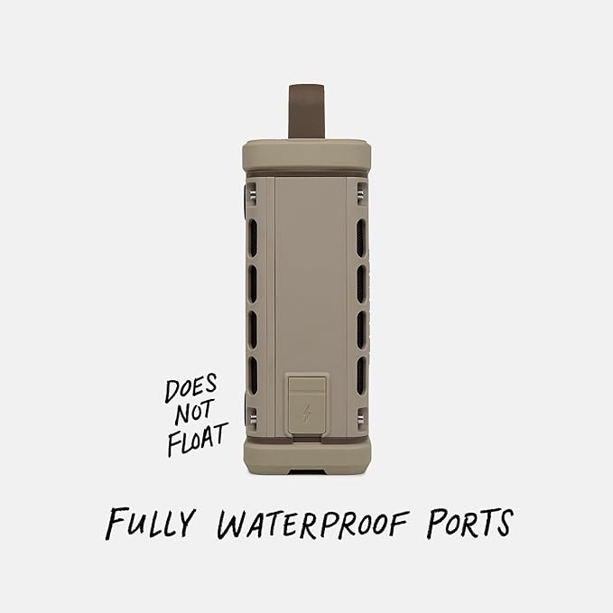 Turtlebox Ranger: Loud! Outdoor Portable Bluetooth 5.4 Speaker | Rugged Waterproof Ultra-Portable | Plays to 105db Deep Bass Shockproof Unlimited Pairing for Full Stereo Experience Tan