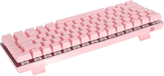 Restokki Mechanical Keyboard N Key Rollover 82 Keys Sensitive Red Switch Independent Wire Design PC Gaming Keyboards for Computer