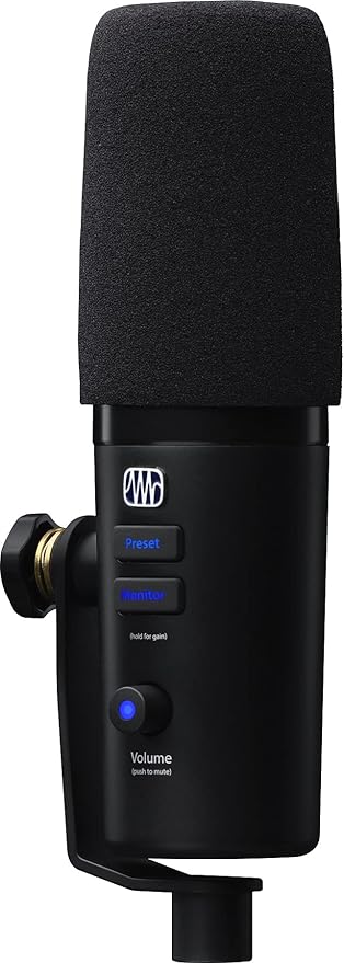 Audiosavings Bundle: Presonus Revelator Dynamic USB-C Microphone for Recording/Streaming/Podcasting Bundle with Rockville DMS40 40 Microphone Boom Arm Studio Podcast USB Mic Stand+Clamp (2 Items)
