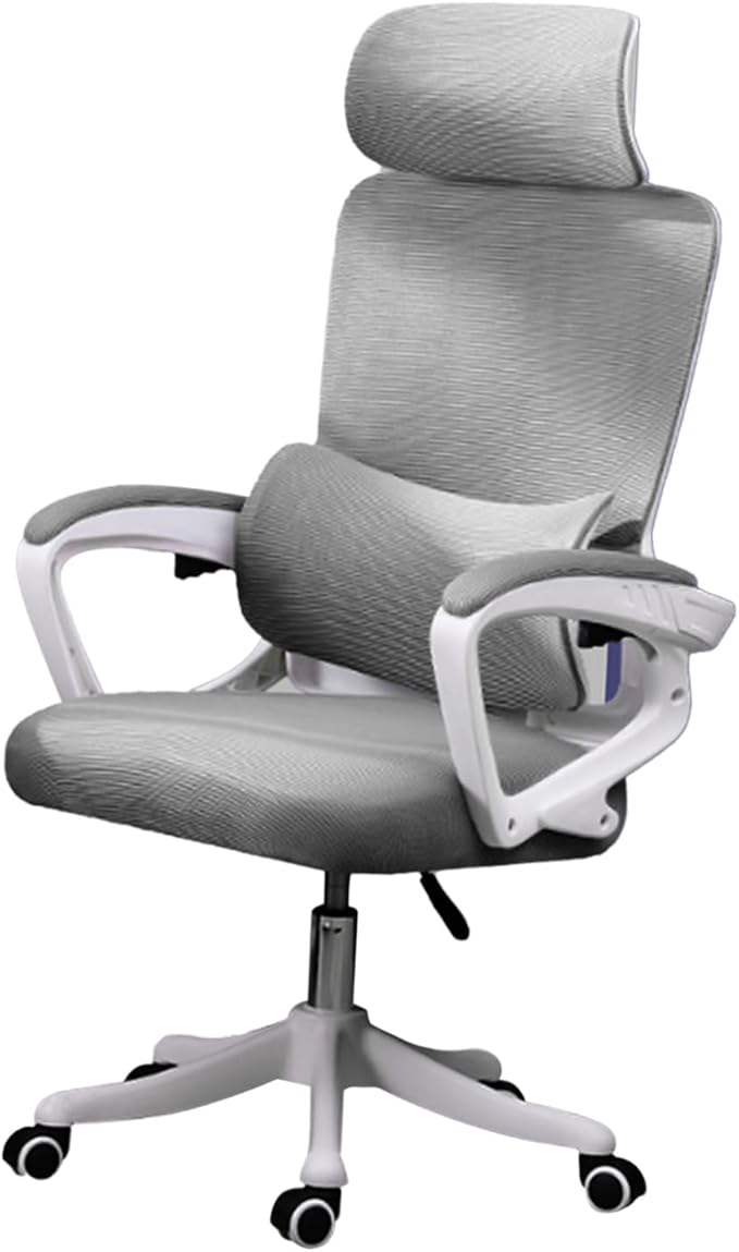 Ergonomic Lumbar Support Office Computer Game Chair Multifunctional Lifting Chair for Home Learning (Grey)