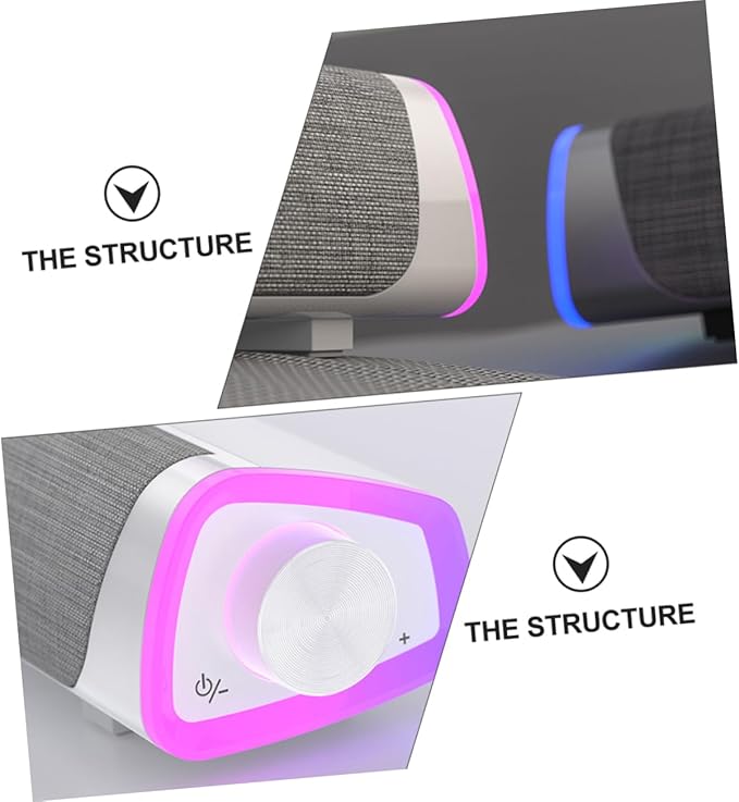Surround Soundbar with Dual Speakers for Desktop Home Office Use Wired Music Player with Stylish Design and Outstanding Sound Quality Compatible with Computers and Devices