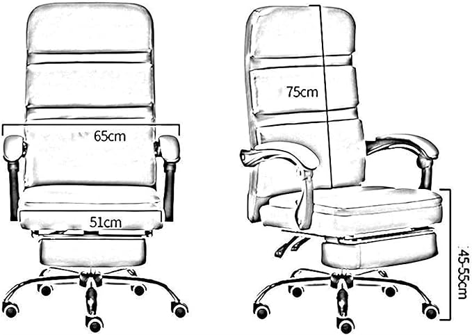 White Swivel Chair Work Chair Computer Chair Home Waist Office Chair Study Room Gaming Chair Game Lift Backrest Boss Seat (Color:Default)