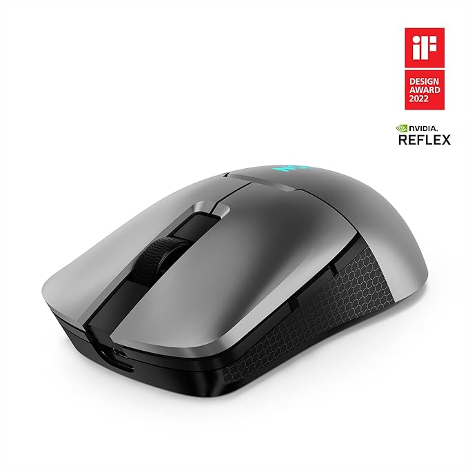 Lenovo Legion M600s RGB Wireless Gaming Mouse – 19000 DPI 6 Programmable Buttons 70 Hours Battery Life Tri-Mode Connectivity (2.4 GHz Bluetooth Wired) (Iron Grey)