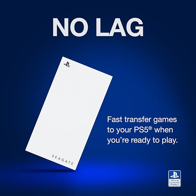 Seagate Game Drive for PlayStation® Consoles 1 TB External Hard Drive - USB 3.2 Gen 1 Officially-Licensed (STMH1000100)