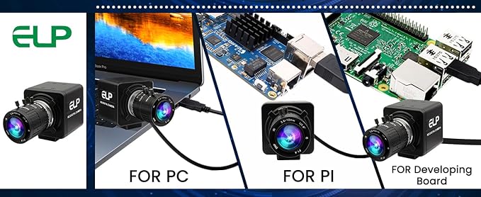 ELP 12mp USB Camera Manual Zoom Webcam for Computer 1080P 120fps Variable Focus Lightburn Camera High Speed 3.6-10mm 3X Zoom USB2.0 PC Cam Varifocal USB Security Webcamera for Video Conference