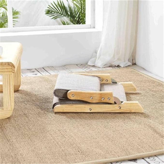 Office Chair Gaming Chair Computer Chair Tatami Chair with Back Support Floor Chair Seat with Cushion Living Room Balcony Window Foldable