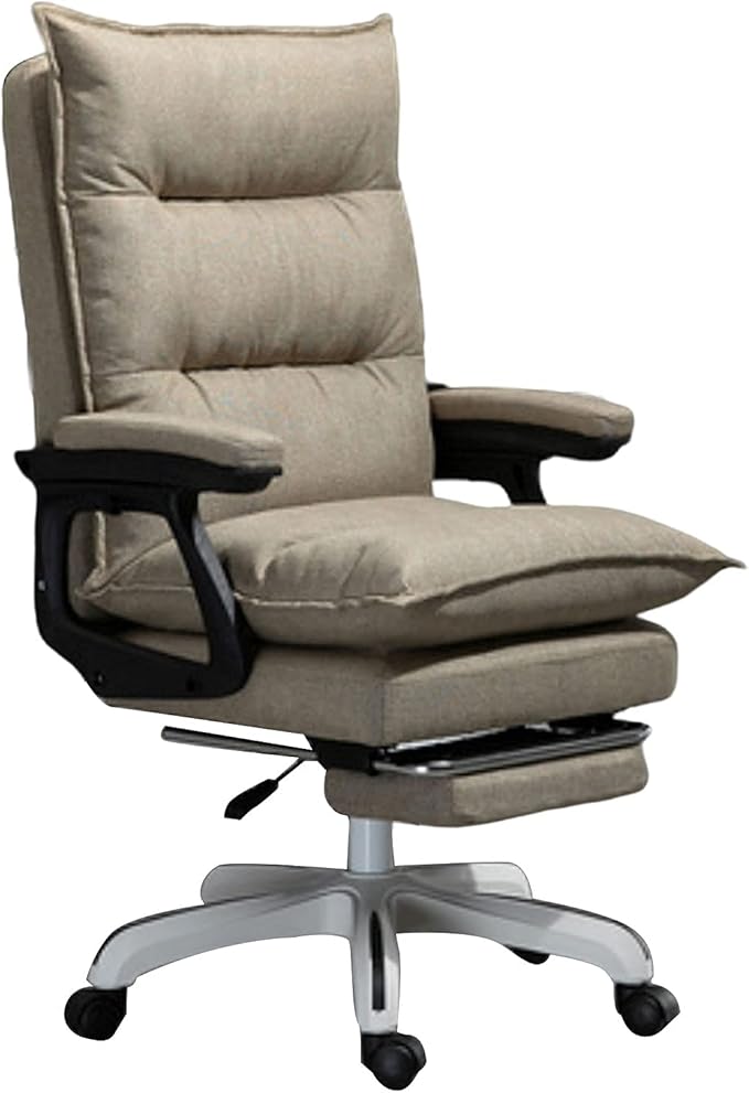 Office Chair Desk Chair Computer Chair Computer Chairs for Adults Comfortable ?Reclining Gaming Chair Home Office Chair Light Grey Fabric Desk Chairs with Armrest Executive Rolling Swivel Task Chair