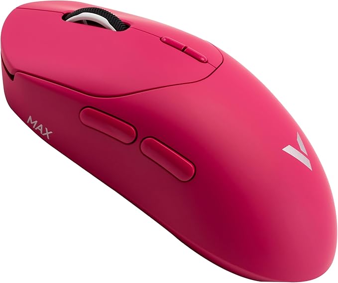 Rapoo VT MAX Lightweight Wireless Gaming Mouse PAW3950 Ultimate Sensor750H Battery Life 8K Polling 45K DPI Dual-Mode 2.4G/USB-C Esports Grade Performance Mouse for PC/Mac (VT2 MAX Pink)