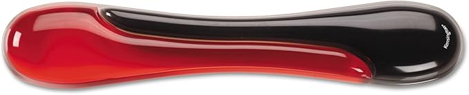 Kensington Keyboard Wrist Rest - Ergonomic Duo Gel Wrist Rest Compatible with Full Length/Gaming Keyboards for Comfort When at Computer Laptop Office PC Home - Red/Black (62398)