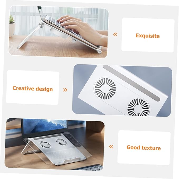 Vaguelly Laptop Cooling Pad Laptop Riser Portable Notebook Stand Computer Riser