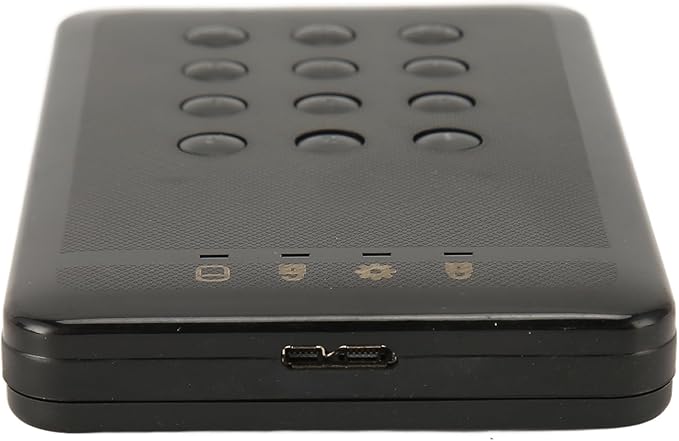 Zyyini Encrypted Hard Drive Enclosure 3TB 5Gbps Encrypted USB 3.0 2.in SATA Hard Drive Enclosure Password Access Hardware for 7 8 10 for OS X 10 and