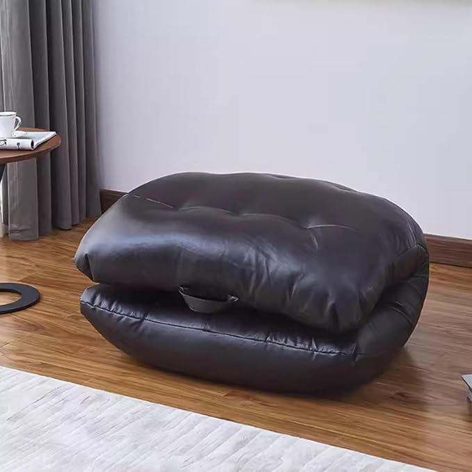 ELEFOCUS Oversized Bean Bag Chair – Soft and Cozy Caterpillar Lazy Sofa Versatile Sleeper Lounge Chair for Bedroom Balcony Living Room(Blue)