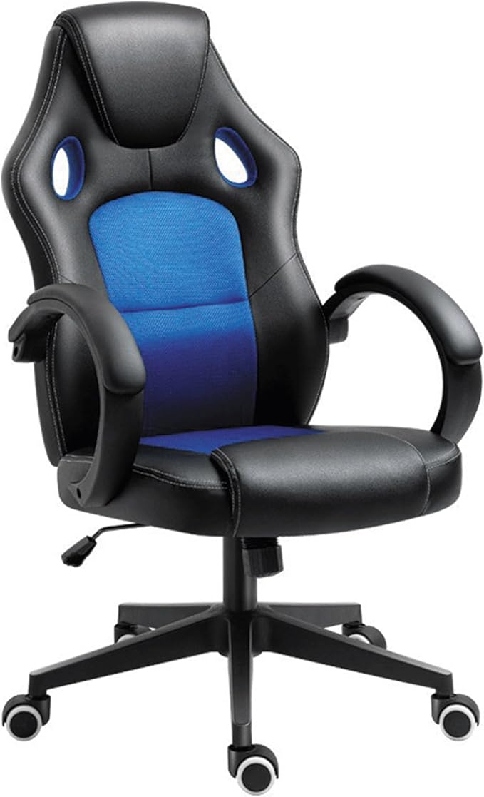 Ergonomic Office Gaming Computer Desk Chair Comfortable Leather Home Chair with Reclining Rocking Feature Modern Stylish PU Leather Chair for Study Work and Gaming Executive Living Room Bedr