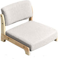 BTZHY Floor Chair Solid Wood Tatami Chair Back Stool Dormitory Bed Chair Window Seat Floor Room Chair Legless Chair(G)