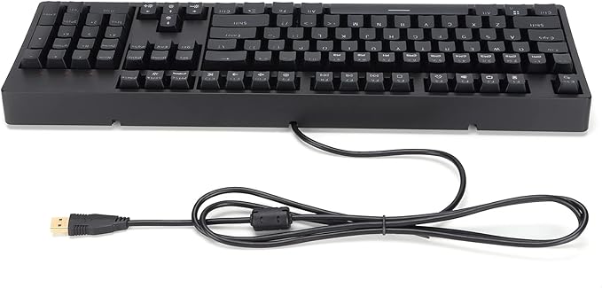 Mechanical Gaming Keyboard Wired Gaming Mechanical Keyboard Full 104 Keys Ergonomic Keyboard RGB Desktop Computer Keyboard for 2000//7/8/10