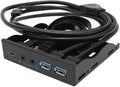 3.5 Inch Front Panel USB C Hub 10Gbps USB3.2 with 20Pin 2 Port USB 3.0 Hub and 3.5mm Audio Interface for 8 10 11