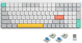 nuphy Air96 V2 Wireless Mechanical Keyboard100 Keys RGB Backlit KeyboardSupports Bluetooth 5.12.4G and Wired Connectionfor PC/Laptop/Windows/Mac -White Gateron Blue Switch