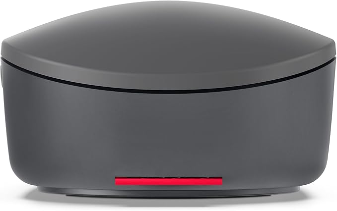 Lenovo Go Multi-Device Wireless Mouse 2.4GHz Nano USB-C Receiver Bluetooth Adjustable DPI USB-C Rechargeable Battery Qi Wireless Charging Ambidextrous GY51C21211 Grey