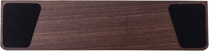 GK GAMAKAY Wooden Wrist Rest Pad 14.17'' Compact Ergonomic Walnut Wood Hand Wrist Rest for 87 Keys Mechanical Keyboard Non-Slip Palm Pad for Comfortable Typing and Playing (for 85%)