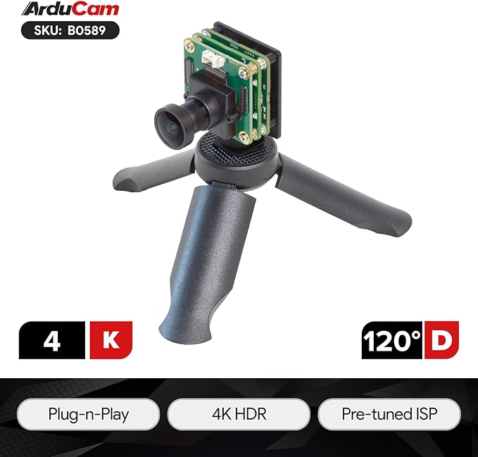 Arducam USB3.0 Camera Module 60FPS@1080P High Speed USB Camera 4K HDR Wide Angle Webcam with 145°D M12 Lens for Windows Linux
