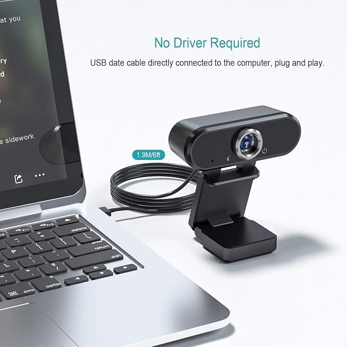 1080P HD mini Webcam with Microphone USB Port Support for Laptop Desktop Computers Suitable for Real-time Video conferencing
