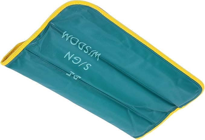 15.3 * 13in Ice Pad PVC Cool Car Liquid Cooling Pillow Ice Pillow Block Ice Pad for People in Hot Summer (7880 Dark Green Bottom)