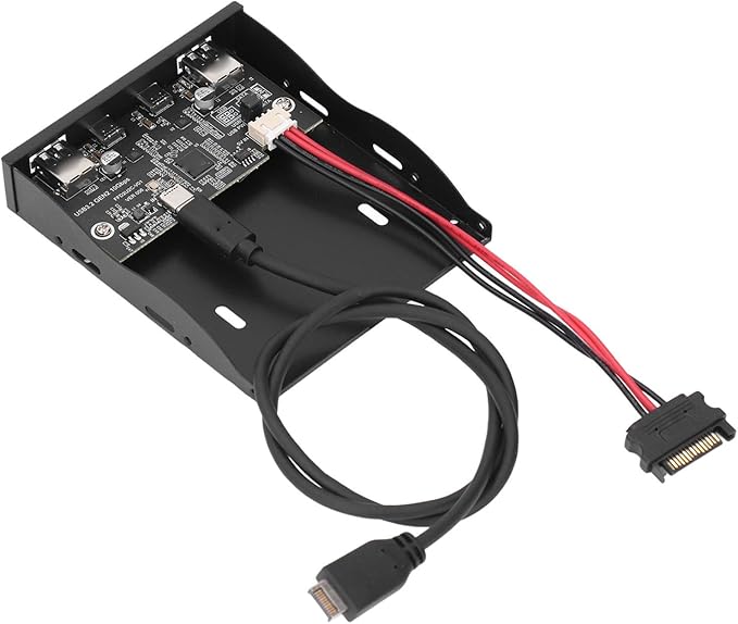 3.5 Inch Front Panel USB C HubUSB 3.2 Gen 2 Hub10Gbps 4 Ports Floppy Drive Bay 19pin to Type C Front PanelSupport for 10 11 2003for Linux System